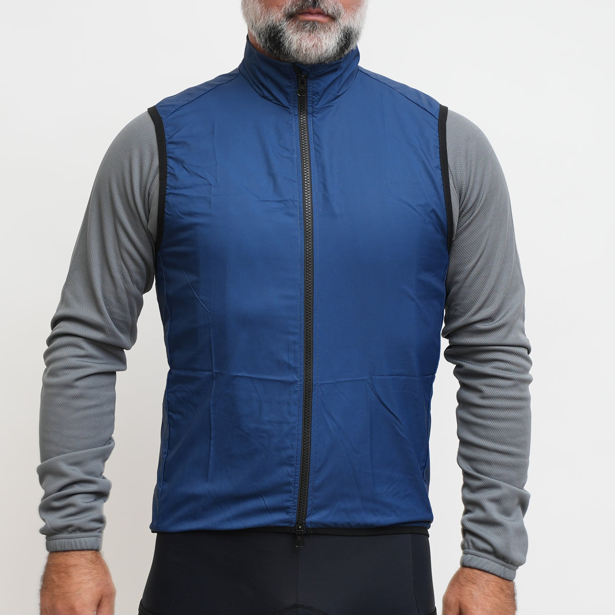 Wind Vest Navy – The Black Bibs