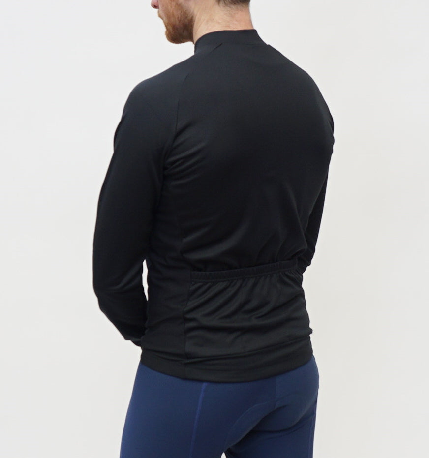 Winter Jersey Black The Black Bibs