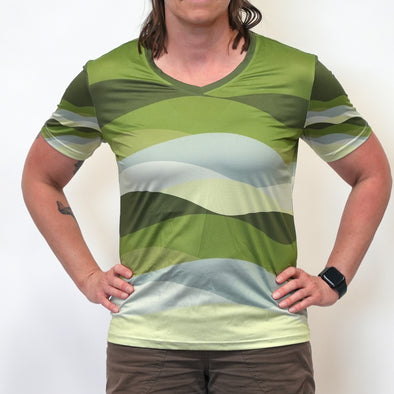 Short Sleeved Green Tech Tee