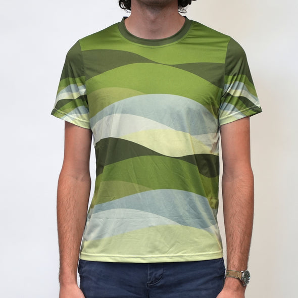 Short Sleeved Green Tech Tee