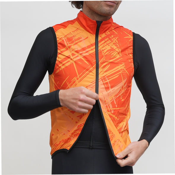 Wind Vest Orange Fall Design