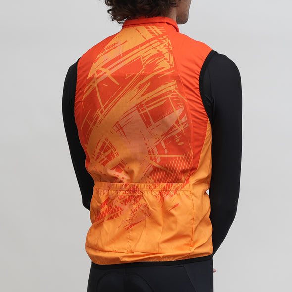 Wind Vest Orange Fall Design