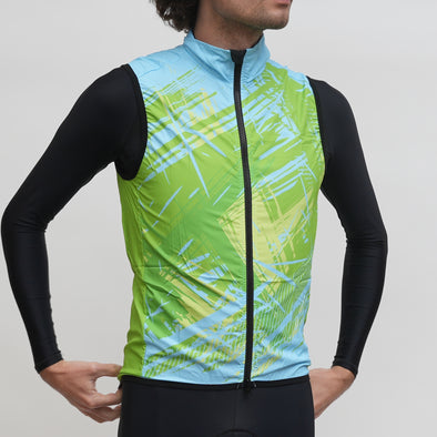 Wind Vest Blue/Green Fall Design