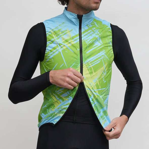Wind Vest Blue/Green Fall Design