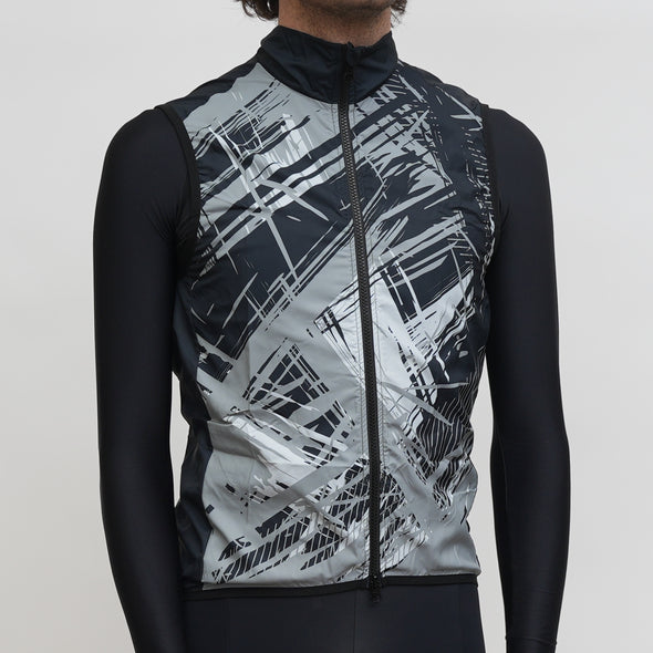 Wind Vest Black/Gray Fall Design