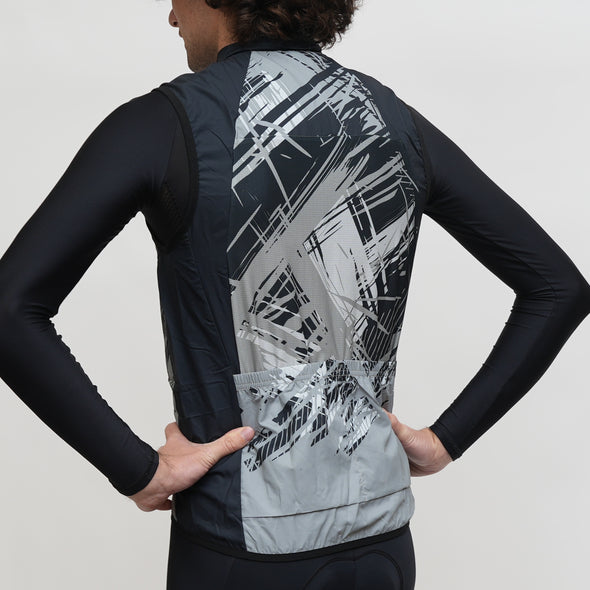 Wind Vest Black/Gray Fall Design