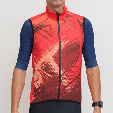Wind Vest Red Fall Design