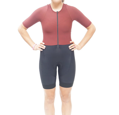 The Burgundy Tri Suit for Women