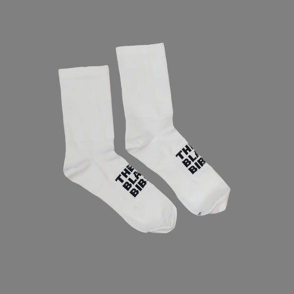 The Black Bibs Socks - White